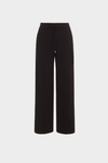 Double-faced knit straight-leg trousers