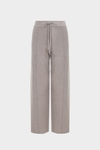 Stretch-knit straight-leg trousers