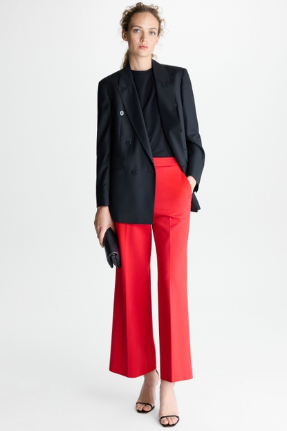 KNIT STRAIGHT-LEG TROUSERS