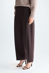 Double-faced straight-leg trousers