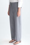 Double-faced straight-leg trousers