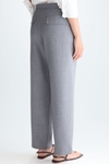 Double-faced straight-leg trousers