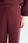 Double-faced straight-leg trousers