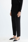 Double-faced straight-leg trousers