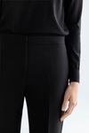 Double-faced straight-leg trousers