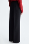 Crepe wide-leg trousers