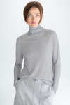 High-neck ribbed knit t-shirt