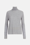 High-neck ribbed knit t-shirt