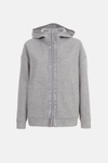 Hooded double-faced oversize sweatshirt