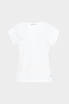 Satin jersey straight-fit t-shirt