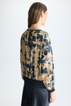 Top oversize twill estampado