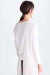 Cotton crepe asymmetric top