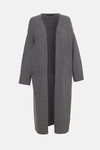 Wool knit oversize long cardigan