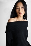 Wool asymmetric sweater