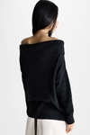 Wool asymmetric sweater