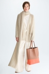 Detachable scarf long-haired oversize short coat