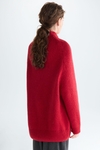 Mohair oversize mock-neck sweater