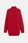 Mohair oversize mock-neck sweater