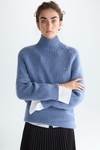 Mohair oversize mock-neck sweater