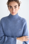 Mohair oversize mock-neck sweater