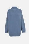 Mohair oversize mock-neck sweater