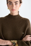 Mohair oversize mock-neck sweater