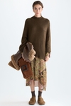 Mohair oversize mock-neck sweater