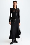 Ribbed knit long dress