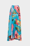 GOUACHE PRINT TWILL MIDI DRESS