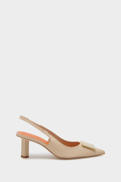 LEATHER 65 SLINGBACK PUMPS