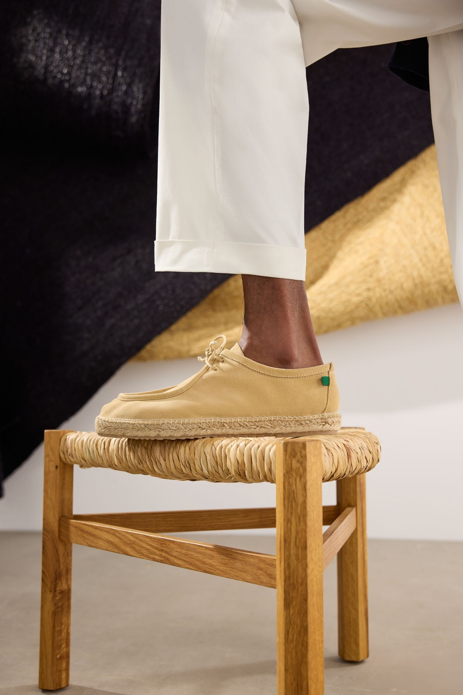 SUEDE LACE-UP ESPADRILLES