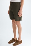 Cotton twill regular fit bermuda shorts