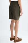 Cotton twill regular fit bermuda shorts