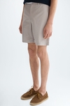 Cotton twill regular fit bermuda shorts