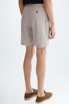 Cotton twill regular fit bermuda shorts