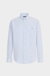 Windowpane check poplin shirt