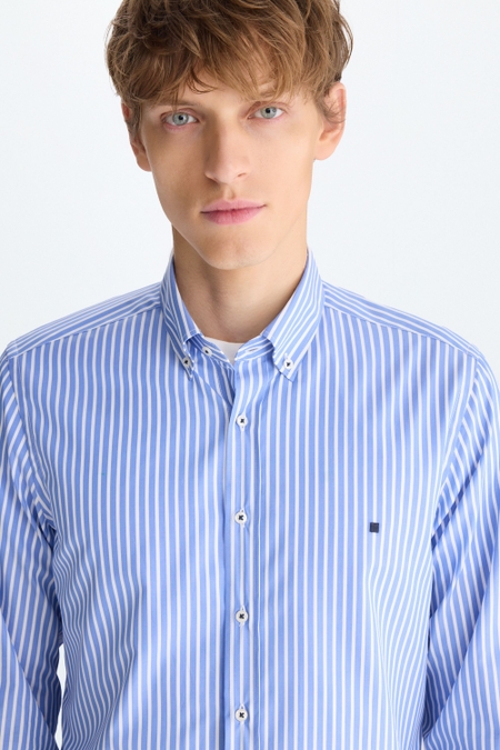 CAMISA POPELÍN RAYA CANDELA