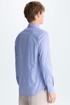 Micro gingham check poplin shirt