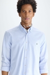 Needle striped poplin shirt