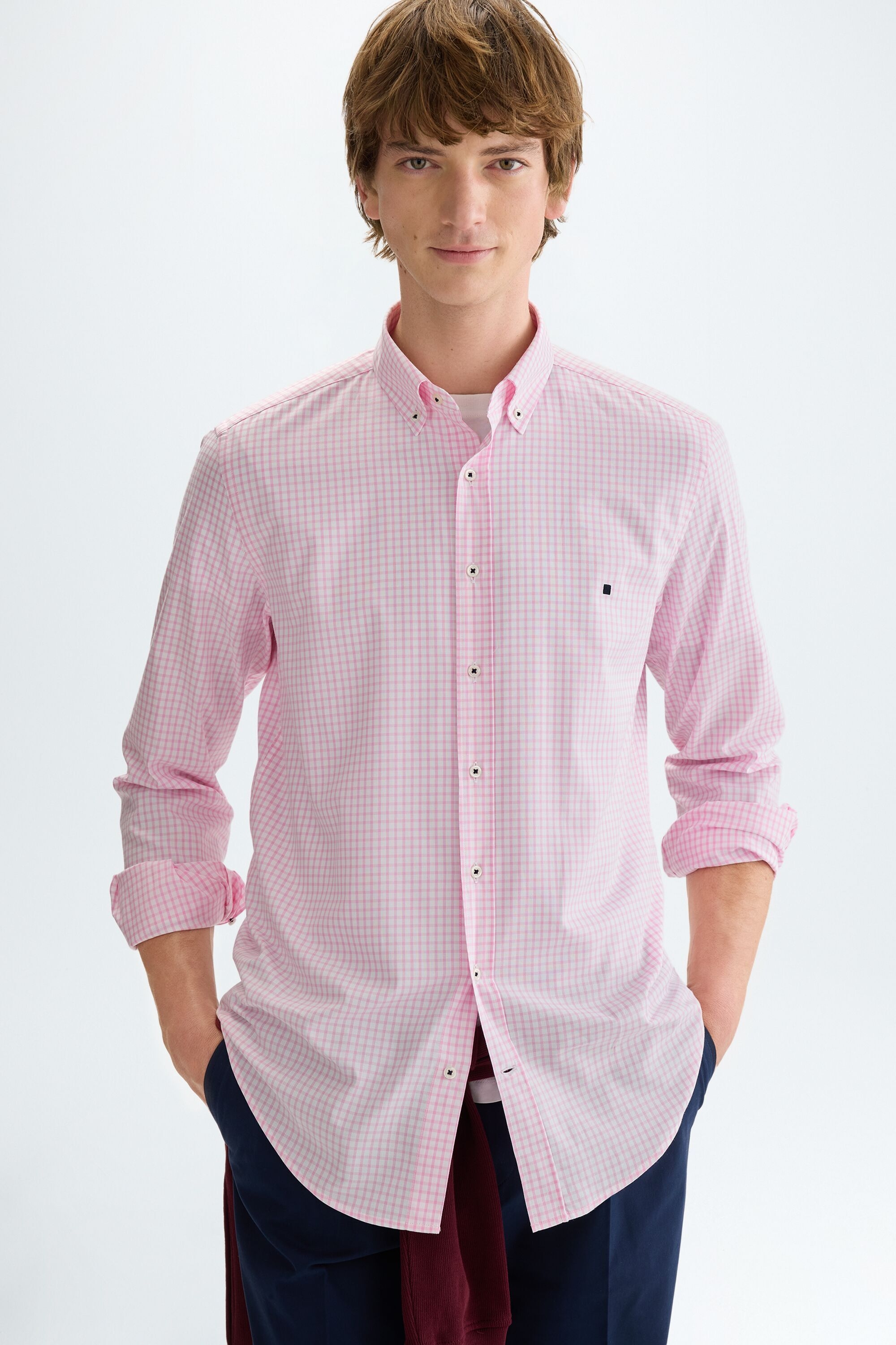 Chequered Oxford shirt