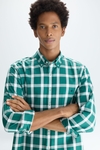 Chequered twill shirt