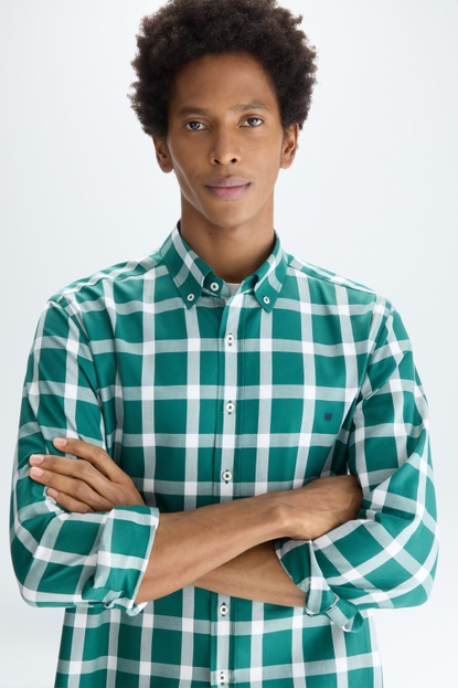 CHEQUERED TWILL SHIRT