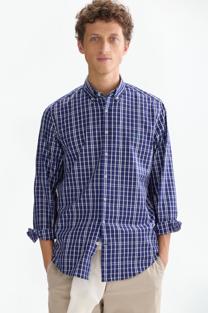 CHEQUERED POPLIN SHIRT