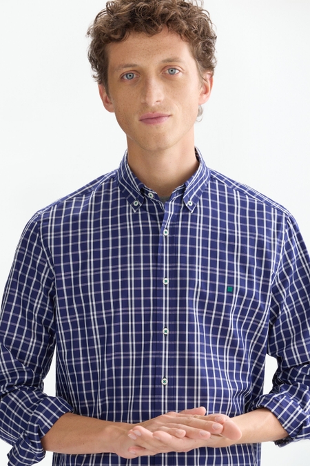 CAMISA POPELÍN CUADROS