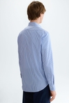 Candy stripe twill shirt