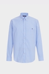 Gingham check poplin shirt