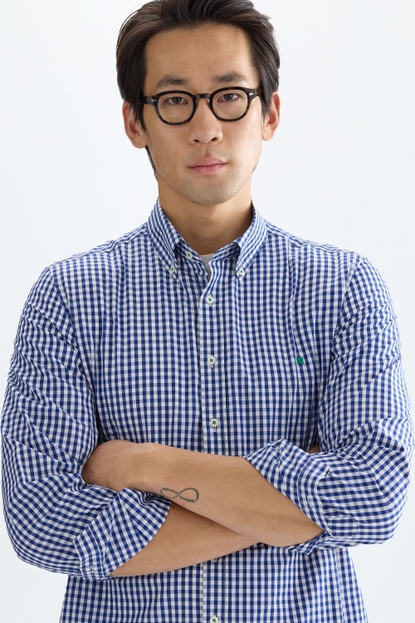 GINGHAM CHECK POPLIN SHIRT