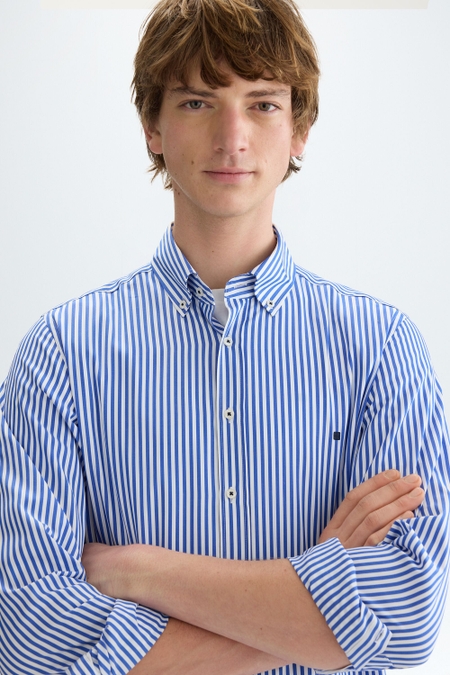 CAMISA POPELÍN RAYA CANDELA