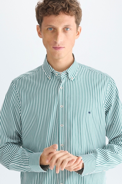 CANDY STRIPE POPLIN SHIRT