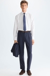Spread collar textured shirt